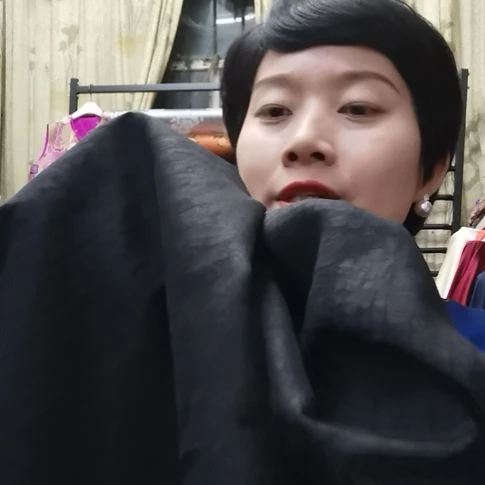 蚕丝3米龟文香云纱布料黑