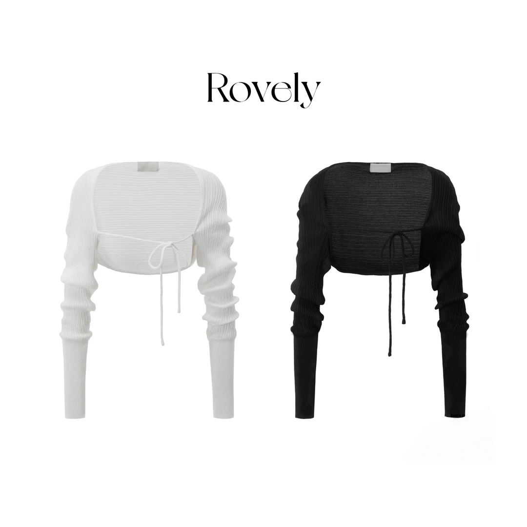 Rovely【张元英Liz姜惠元Joy同款】原单长袖百搭针织防晒外搭罩衫