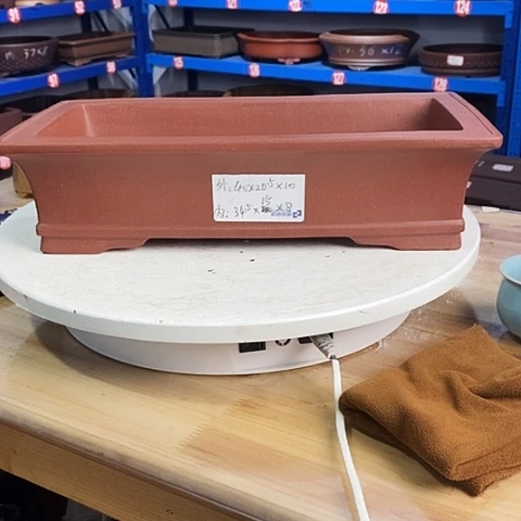 紫砂花盆湘***哥宜兴紫砂工艺品