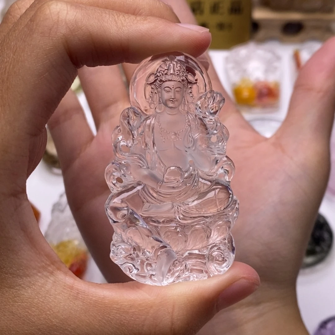 未镶嵌颈饰水晶心**海定制