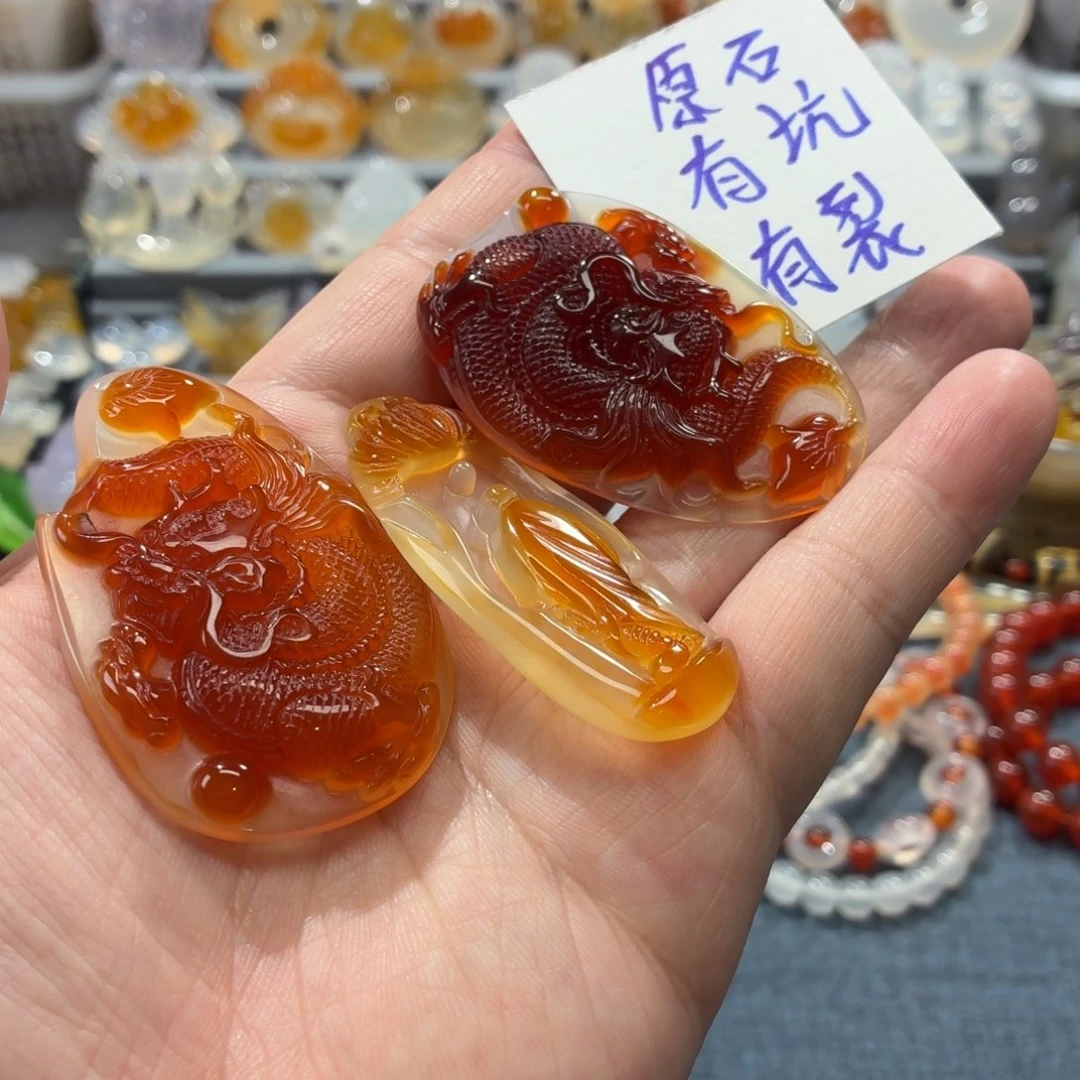 玛瑙/玉髓未镶嵌吊坠(不含链)