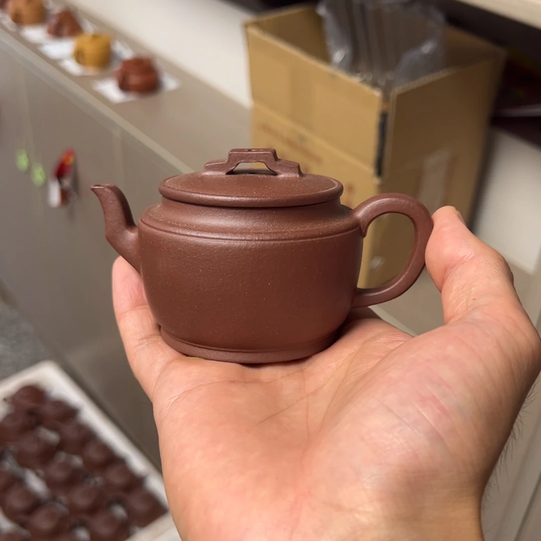 茶壶紫砂底槽清折肩汉瓦