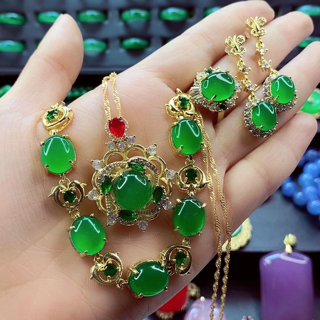 合金颈饰玛瑙/玉髓1234