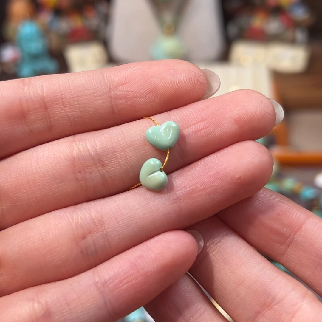 【闪购商品】未镶嵌绿松石爱心配饰
