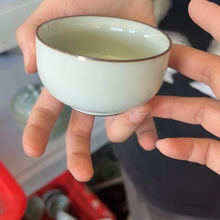 龙泉云间青瓷小米茶器