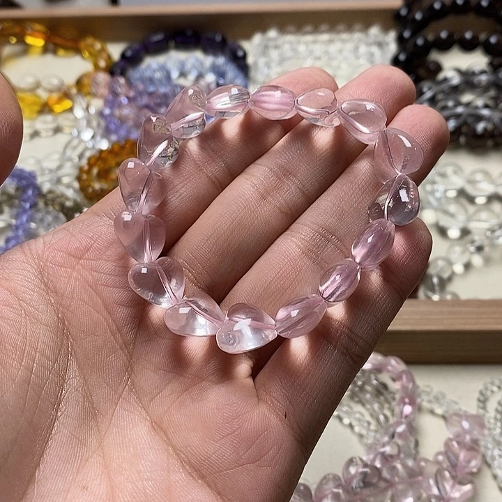 非金属星光粉爱心手串