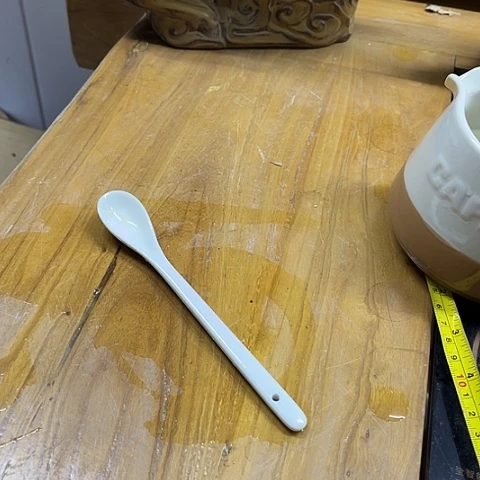 微瑕，不能明火，16个16厘米咖啡勺