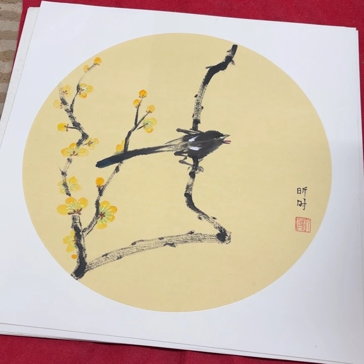 国画花鸟的翅膀是一个巨大