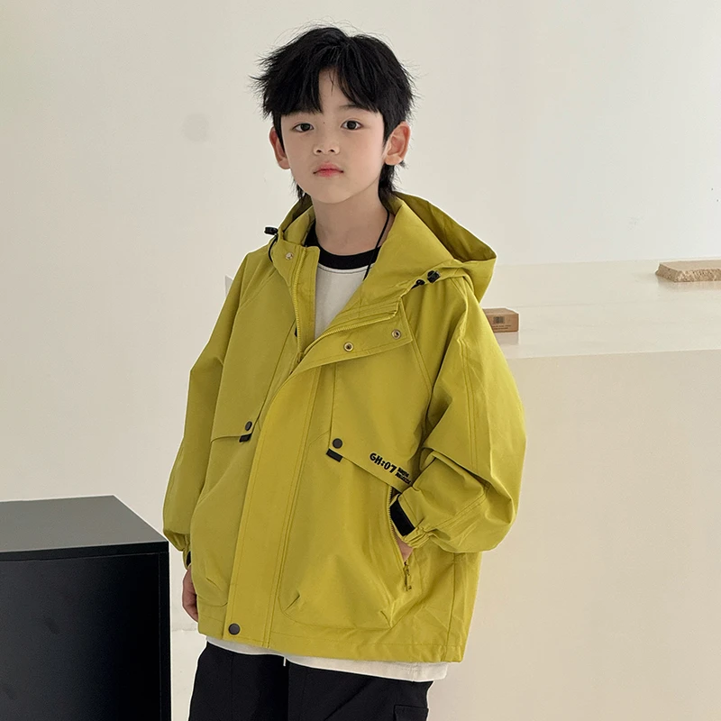 【2025秋款上新】男童外套儿童春秋季工装韩版防风上衣中大童秋装潮