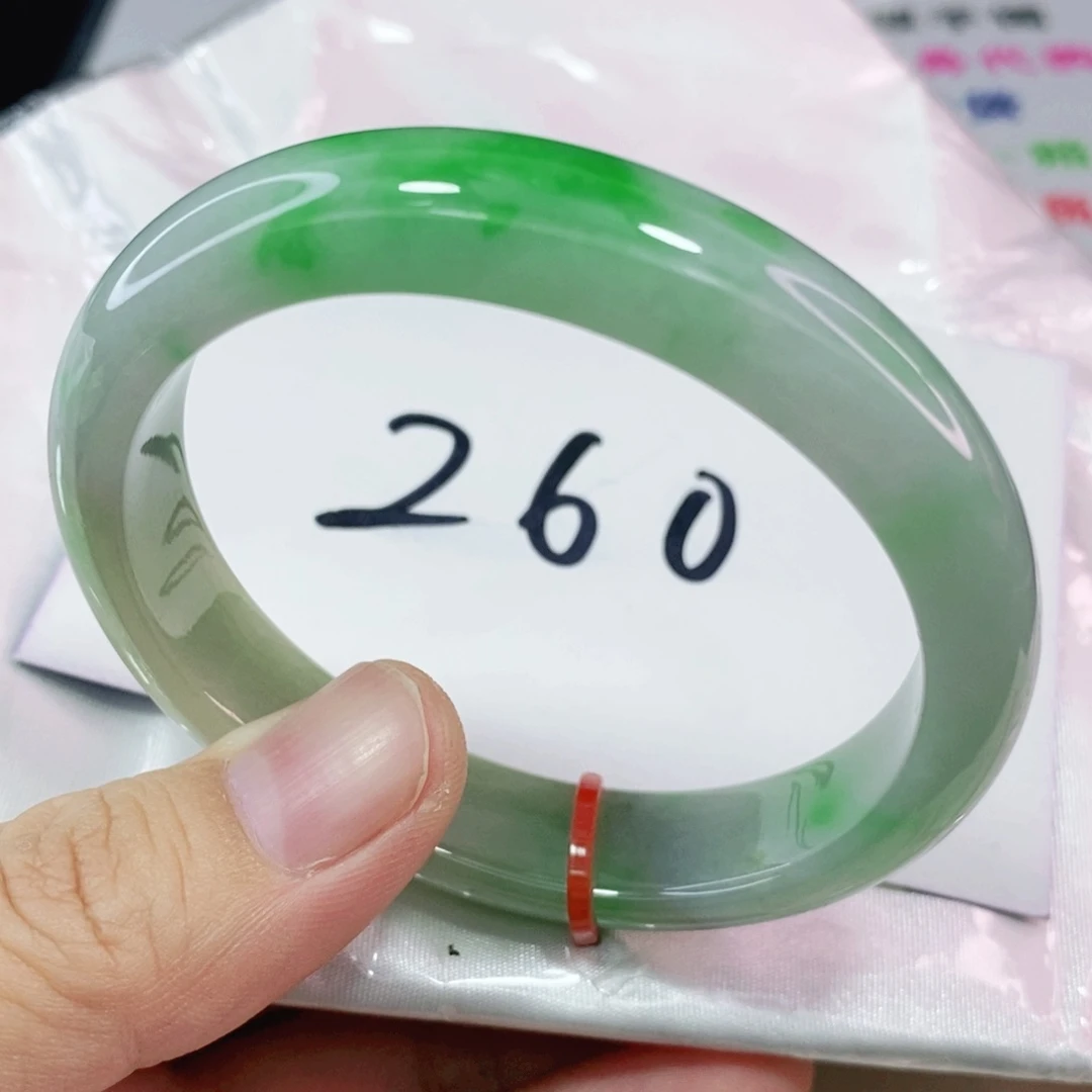 未镶嵌手镯翡翠55.4圈口贵妃
