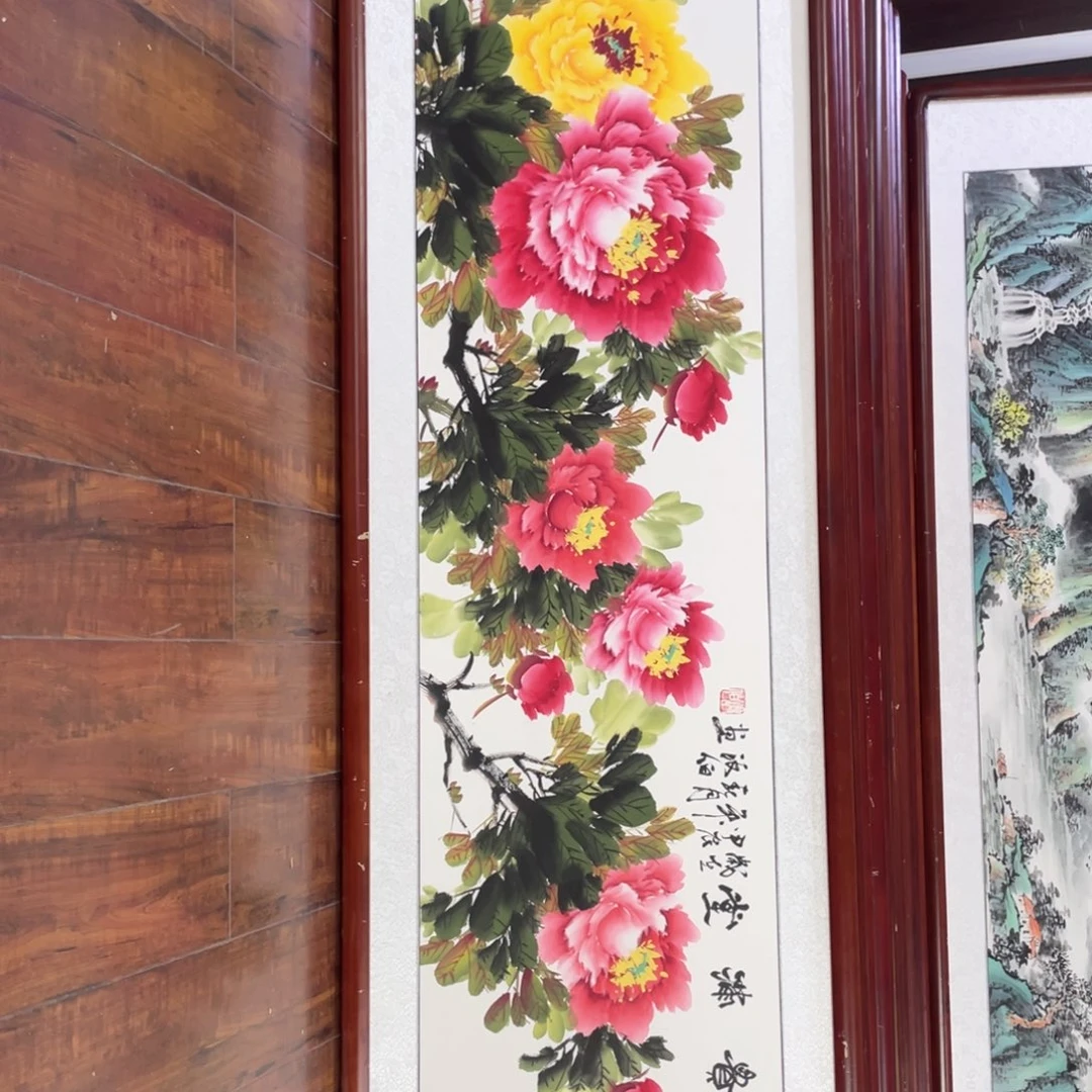 国画带框尺寸48*163厘米