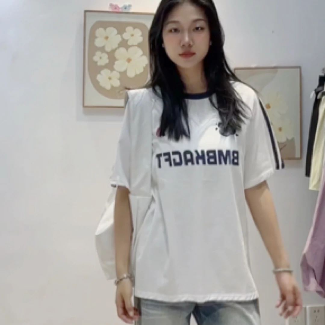 美式潮牌透气纯棉休闲T恤短袖夏季时髦半袖上衣