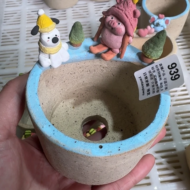 炏陶器物多肉花盆938