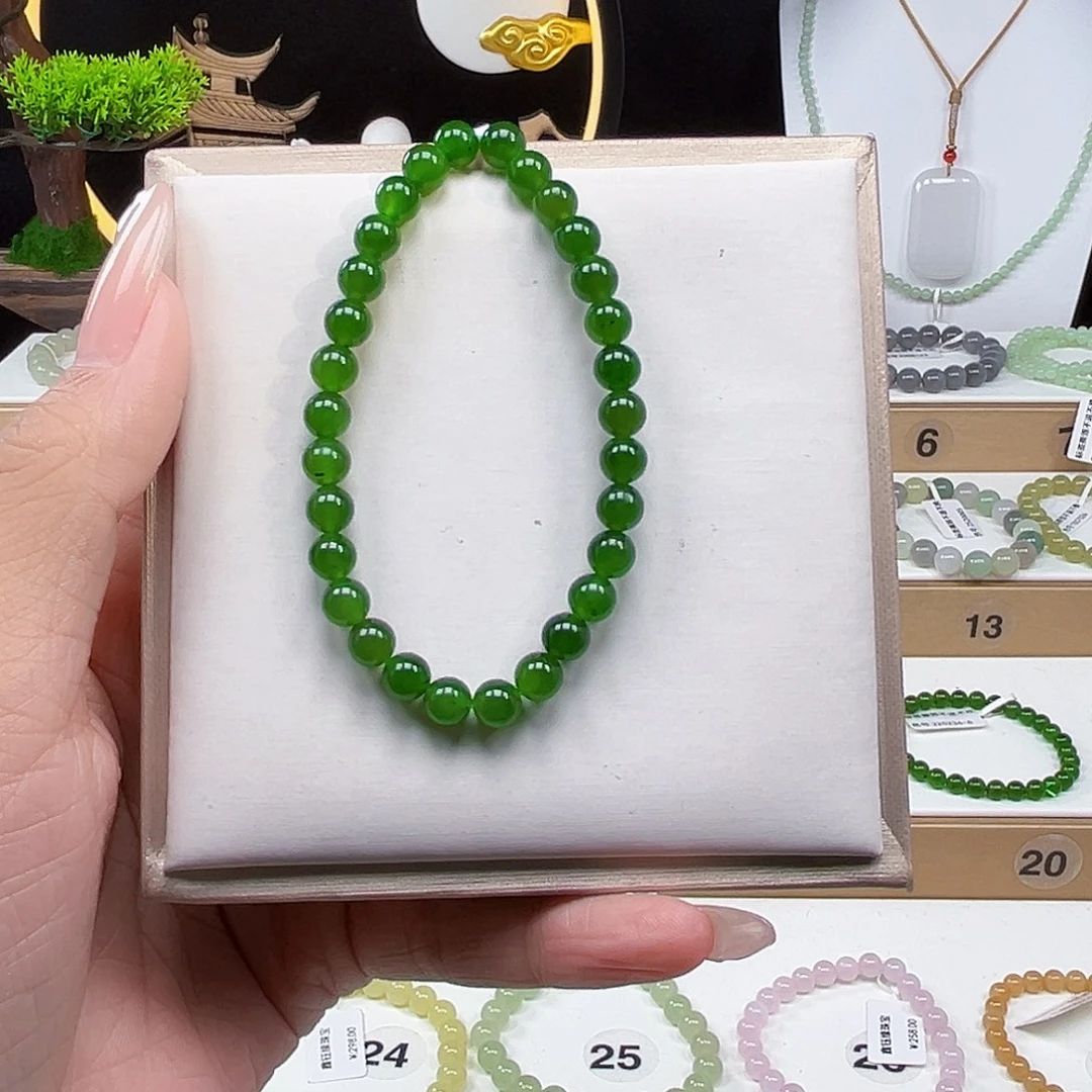 一***伙和田玉未镶嵌手串