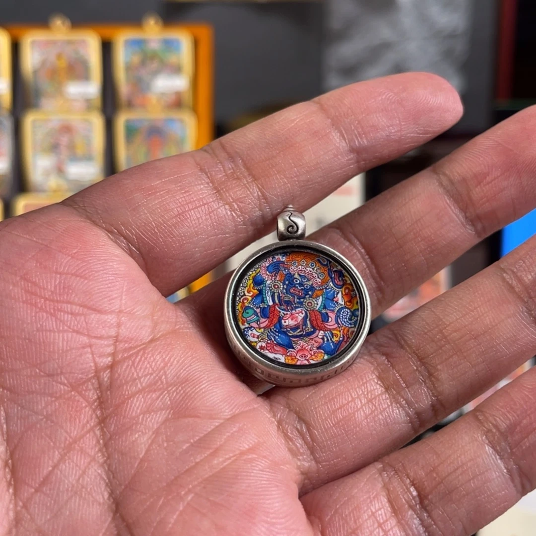 梁***呀吊坠亮亮热贡唐卡……呼噜唐卡