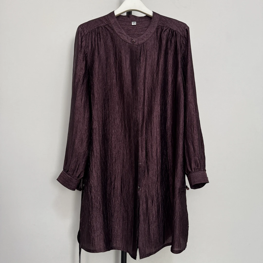 1368夏日褶皱休闲衬衫（83厘米）