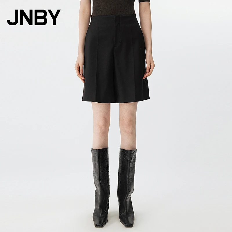 【商场同款】JNBY/江南布衣25春新品休闲裤宽松直筒裤5P3E11430