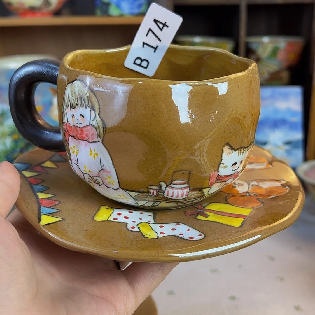 原创手绘高温釉下彩