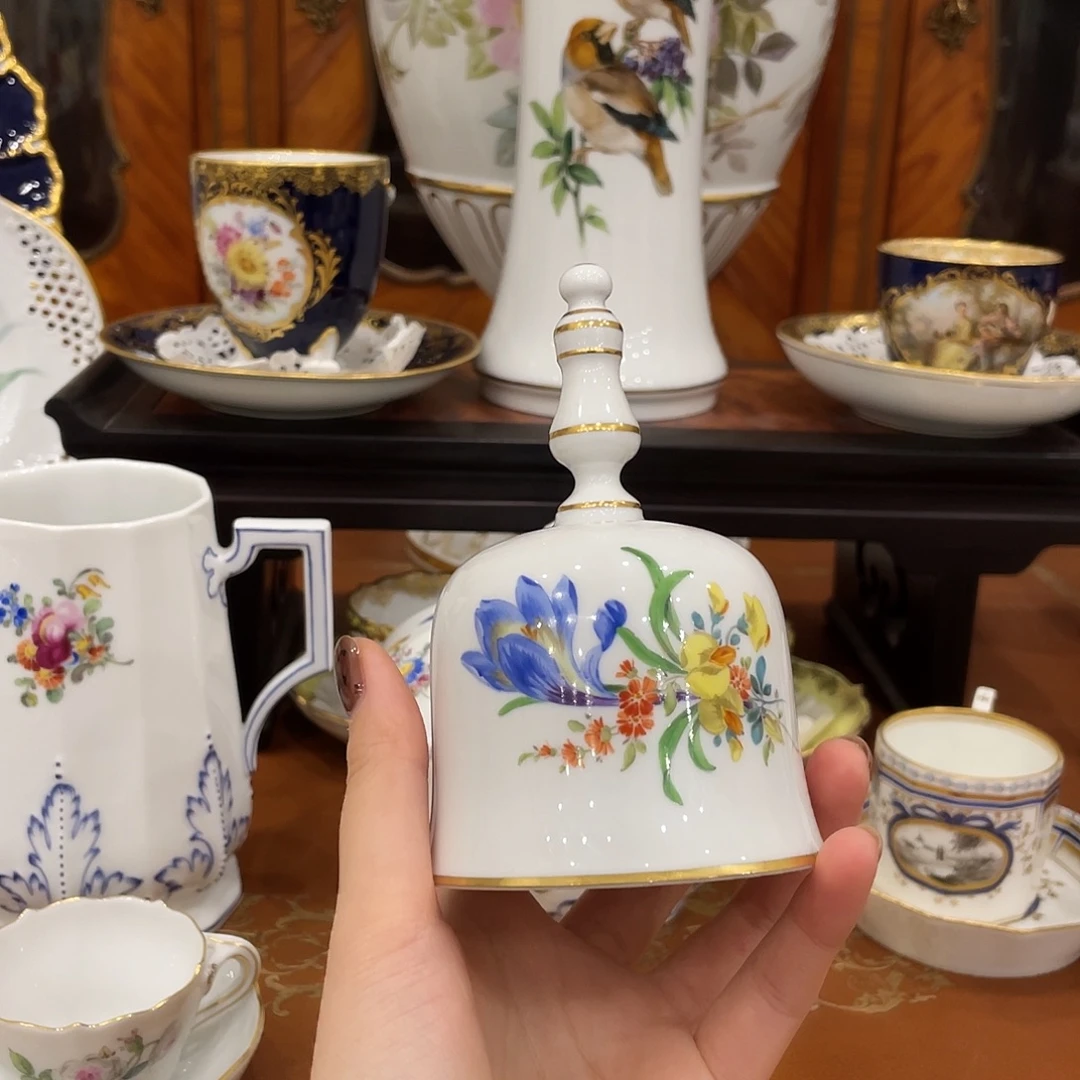 摆件中古二等花卉餐铃
