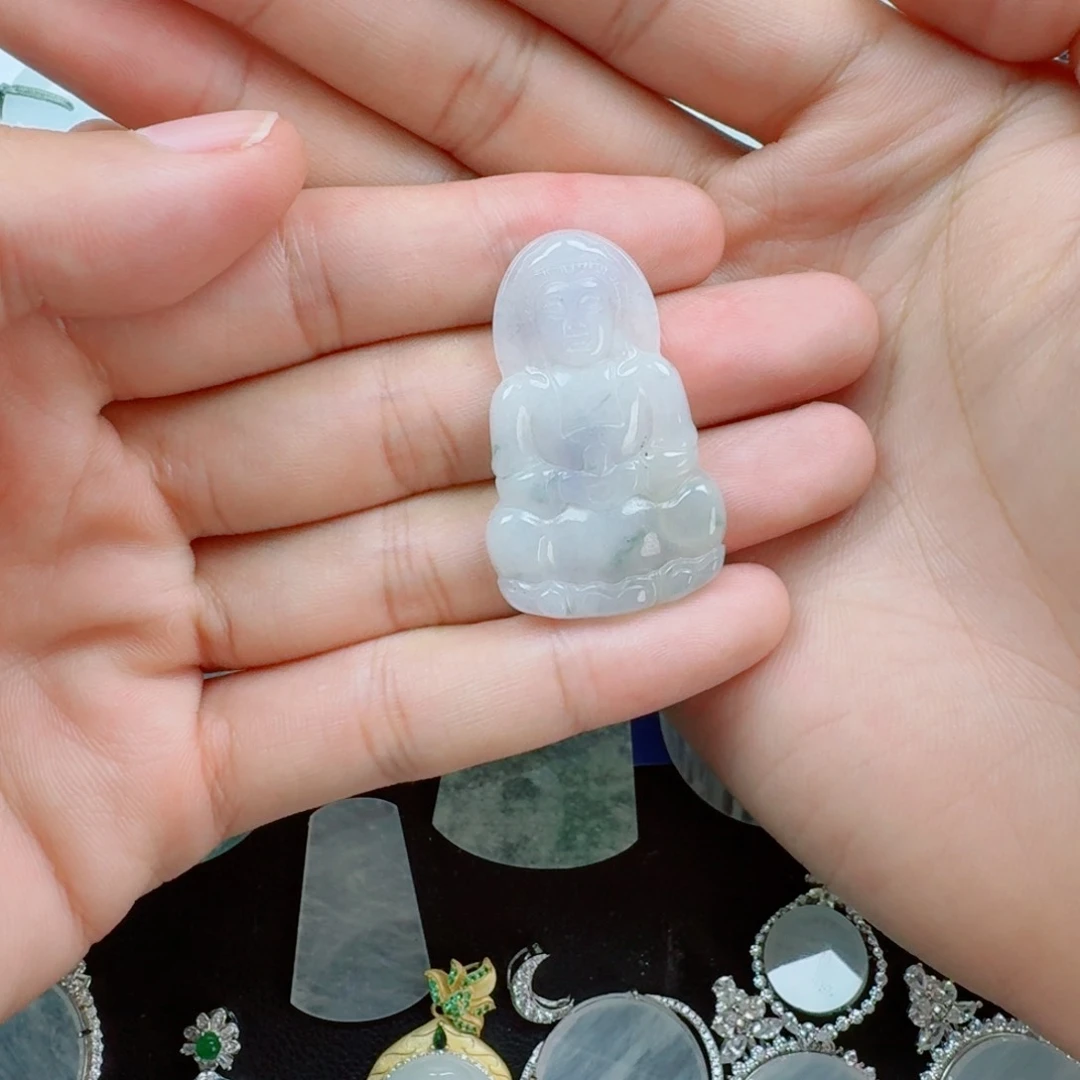 未镶嵌定制翡翠S**e天然缅甸A货翡翠观音