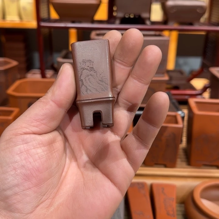 紫砂花盆原矿紫泥