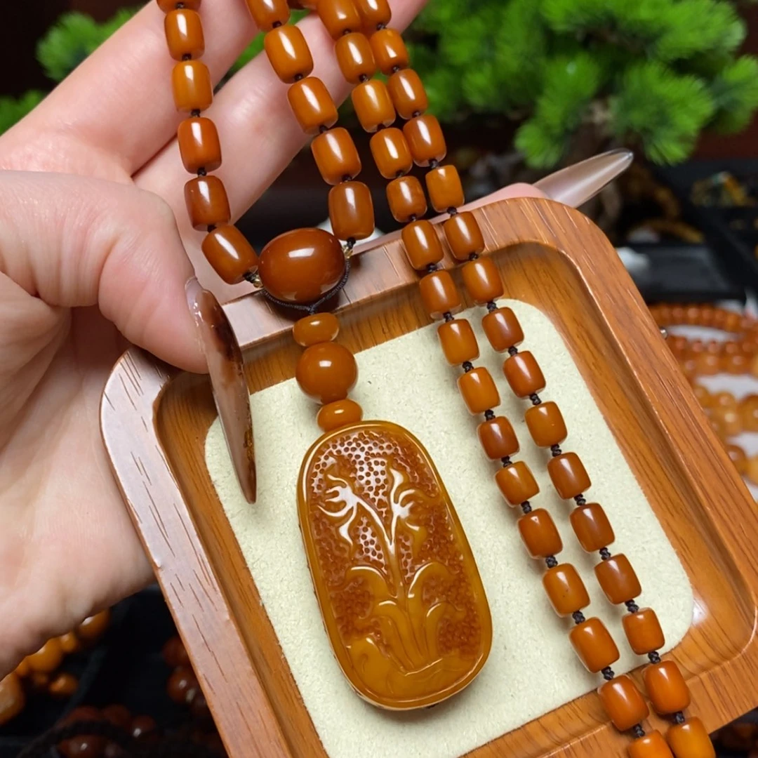【闪购商品】蜜蜡颈饰未镶嵌项链
