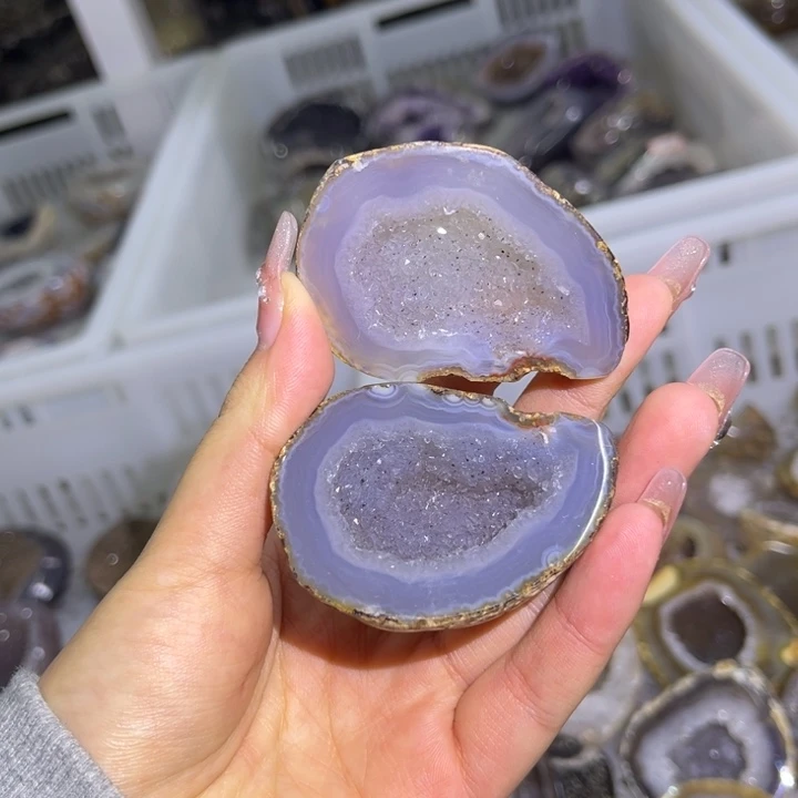 未镶嵌水晶珠宝半成品蓝晶盆