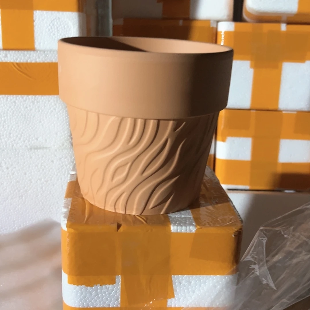 【闪购商品】红陶木纹16口14高1个