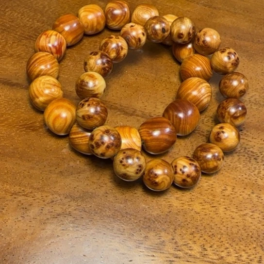 柏木（崖柏）安*@全陈化老料把件串