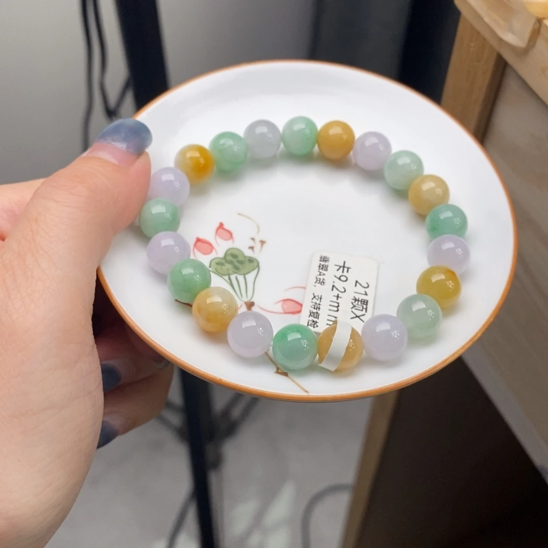 翡翠未镶嵌手链翡翠d36卡9.2