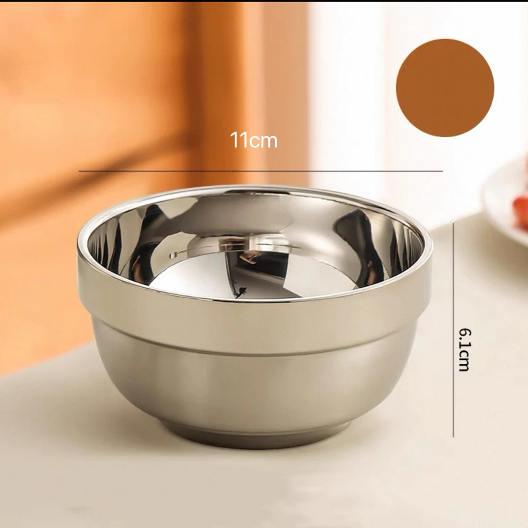 瑕疵不锈钢碗家用直餐具学生米饭碗吃饭碗