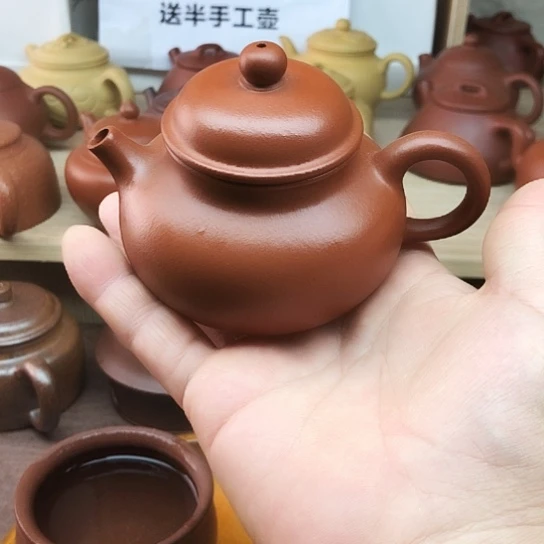 茶壶紫砂朱泥容天150豪升左右全手