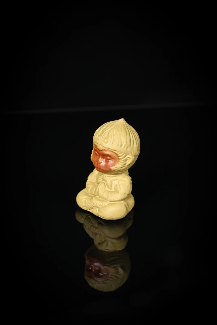 尖【老林出品·悟空】紫砂创意可爱精美可养小茶宠高6.5cm