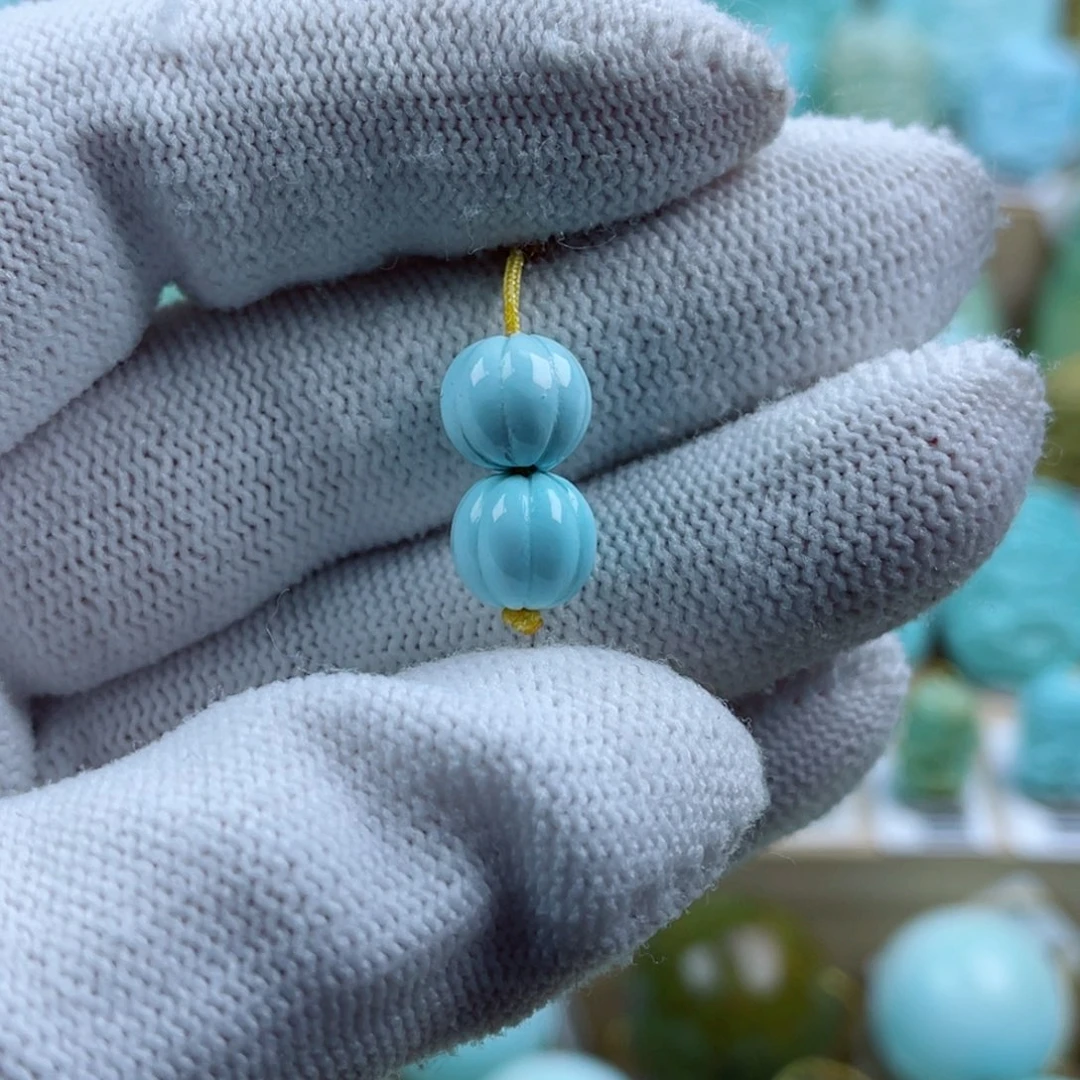 绿松石未镶嵌珠宝奇石9mm