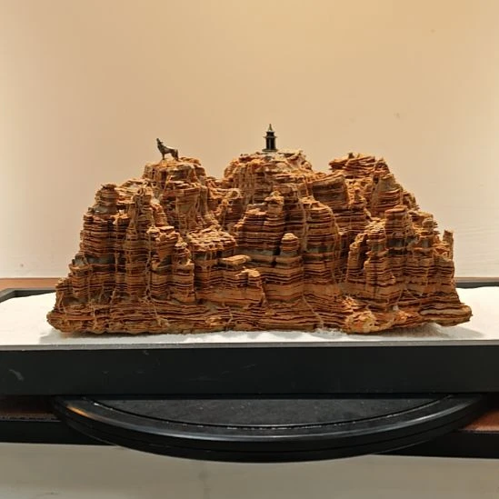 用***8石头灵璧石滴水莲花楼兰山