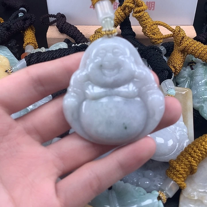 翡翠未镶嵌颈饰天然保真a货翡翠