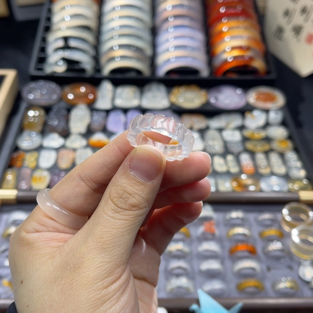 玛瑙/玉髓未镶嵌戒指