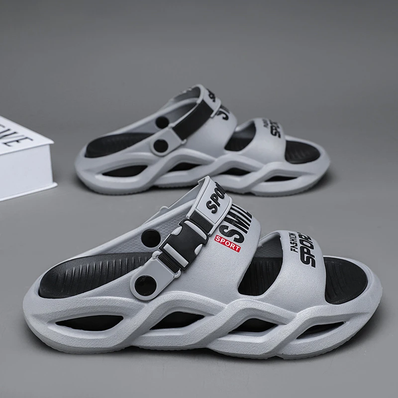 爆款夏季男鞋干净感痞帅时尚潮流休闲鞋沙滩鞋拖鞋百搭开车鞋子