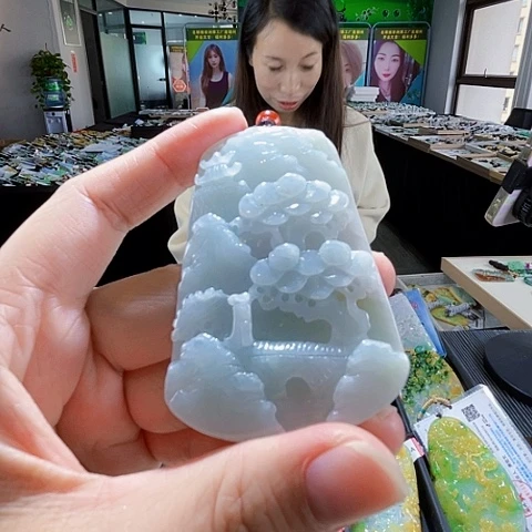 翡翠未镶嵌项链翡翠