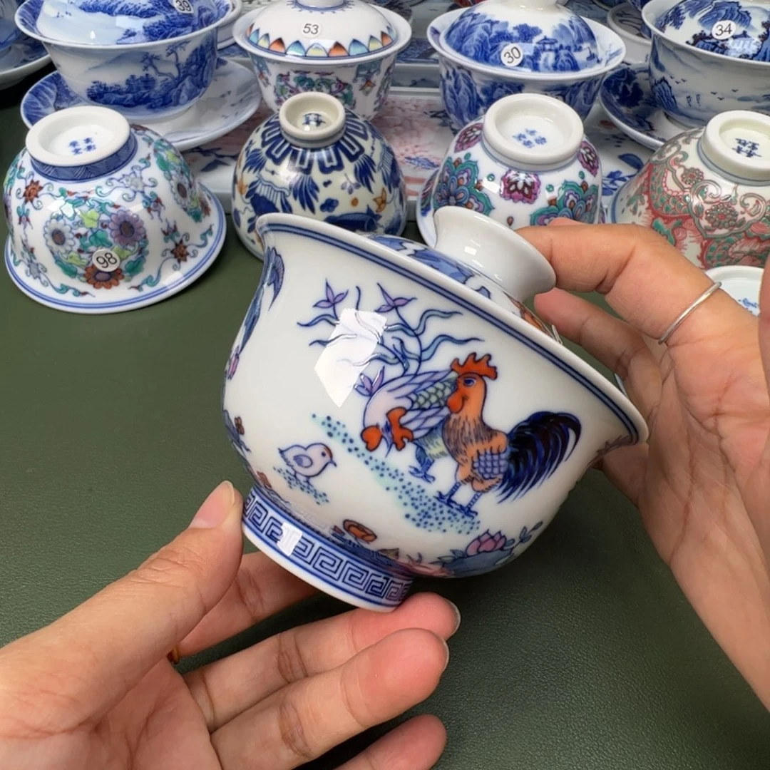陶瓷景德镇纯手工纯手绘茶具木木69