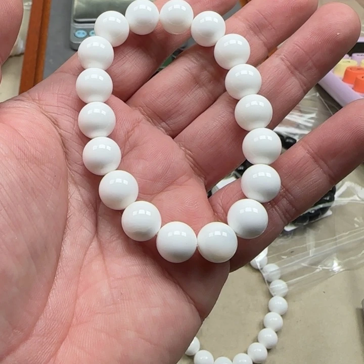 白玉菩提吊坠白色312