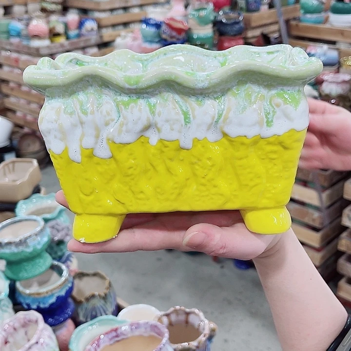 有孔，凑10元包邮陶瓷花盆发货！