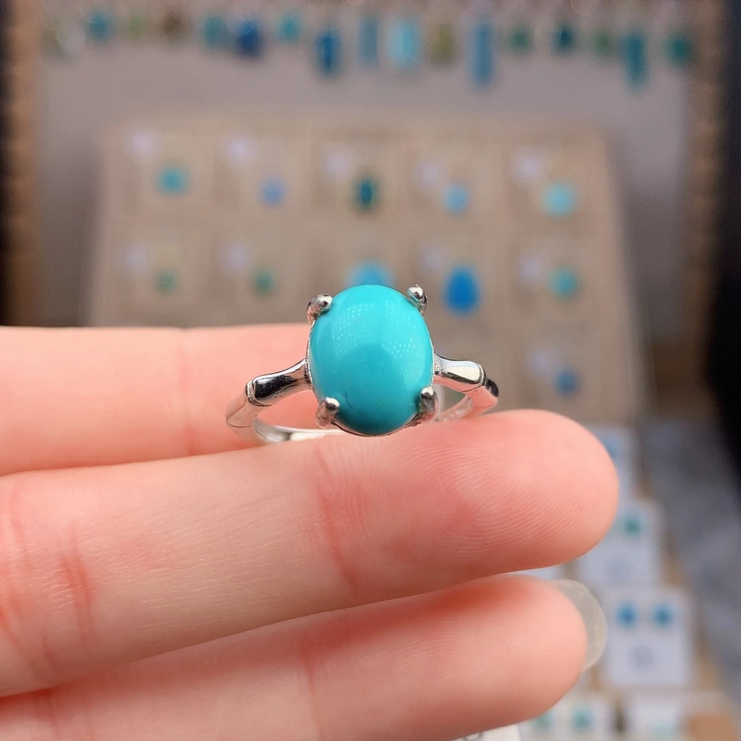 绿松石银S925镶嵌颈饰