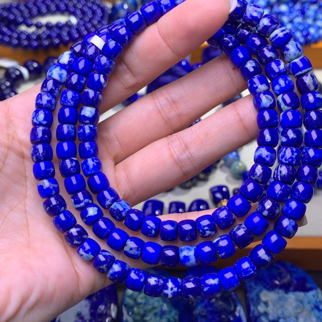 青金石未镶嵌手串7mm