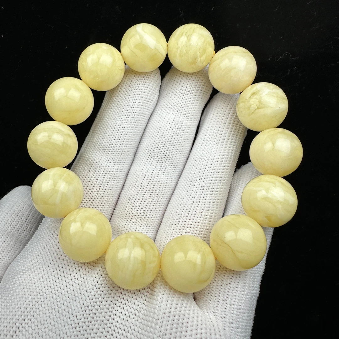 R8188天然原矿蜜蜡 妖花单圈 15+mm支持复检