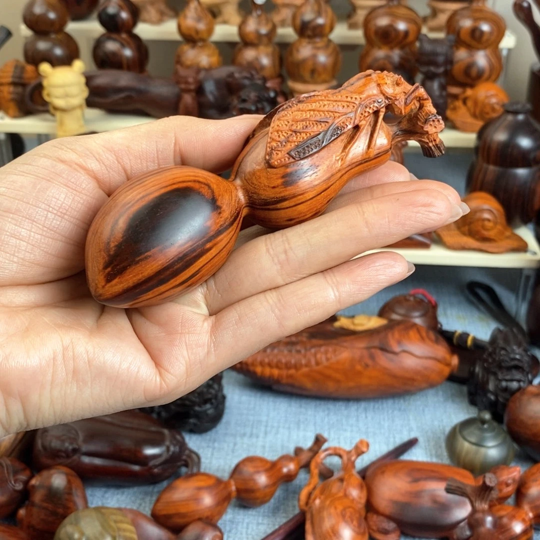 木南**人小叶紫檀蚂蚁葫芦手把