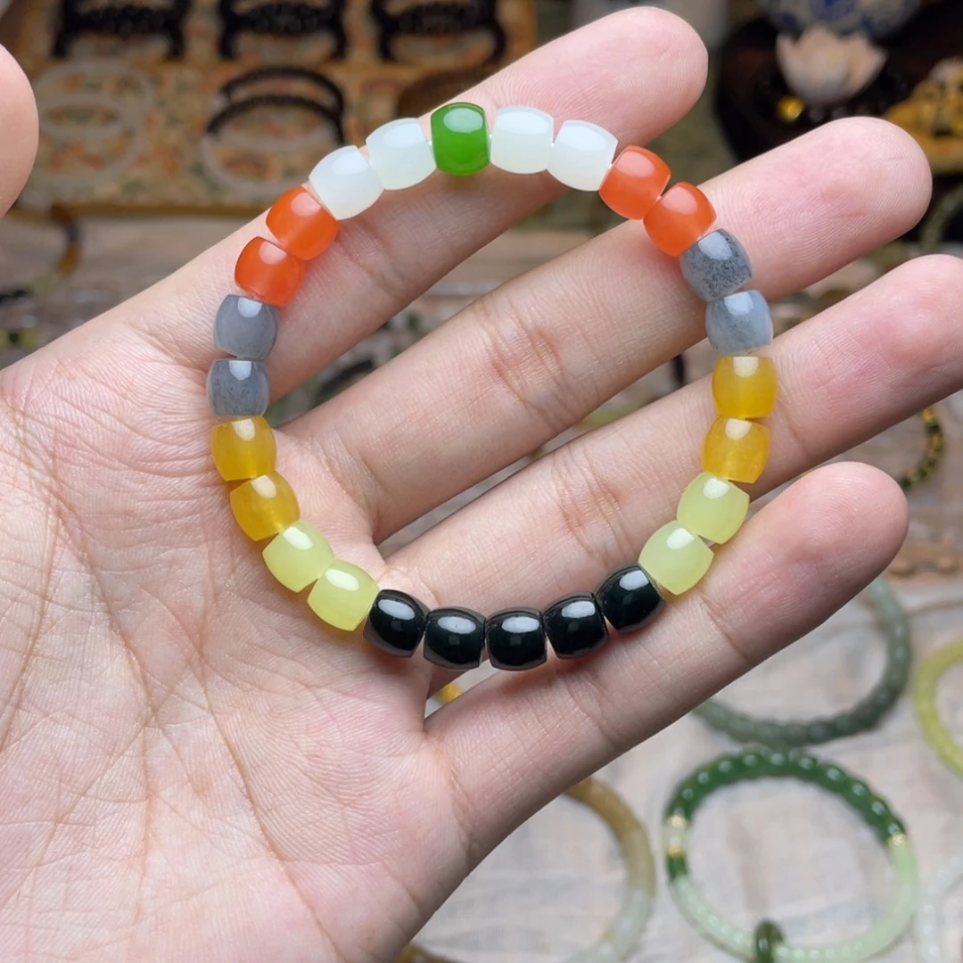 和田玉未镶嵌手链