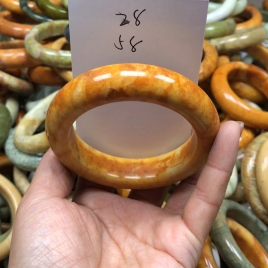 未镶嵌蛇纹石玉手镯