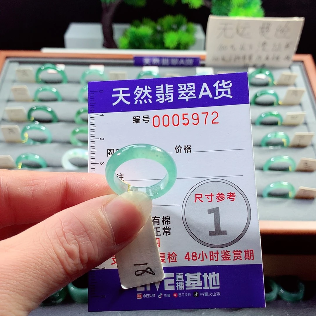 翡翠戒指未镶嵌18号