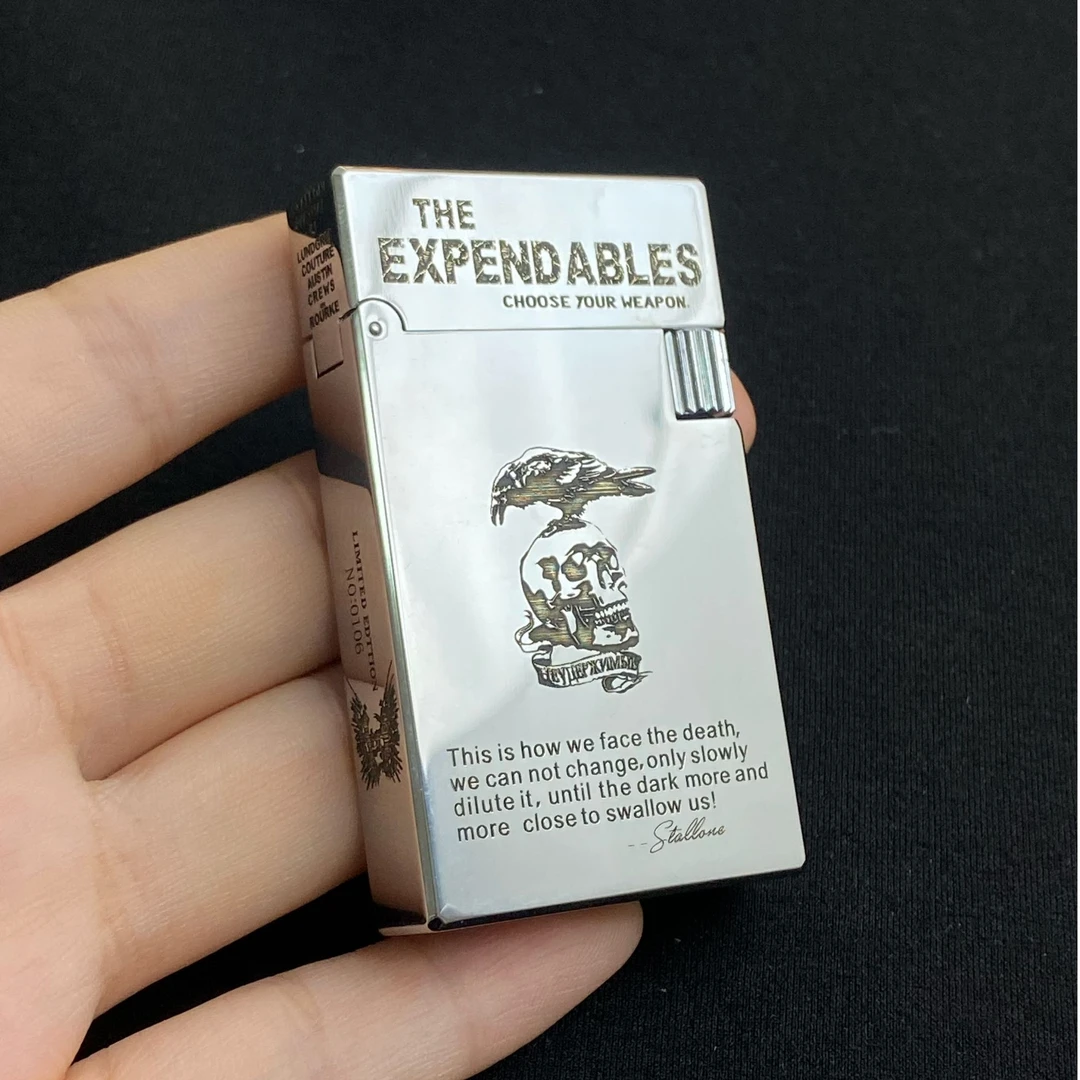 年货福利【朗声镀铬3版敢死队】黄铜煤油打火机开盖钢音清脆男士
